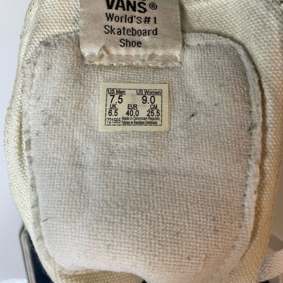 Vans Sk8-Hi Sneakers High Tops Skate Shoes Blue/White Women’s Size 9 Men’s 7.5 - Picture 6 of 13